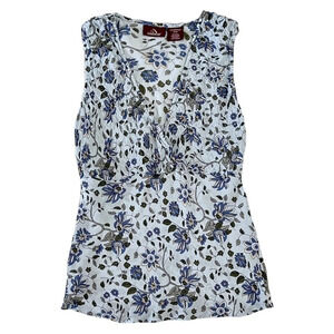 Y2K Jordache Babydoll Floral Tank Top